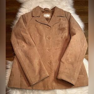 Women's Tan Suede Jacket